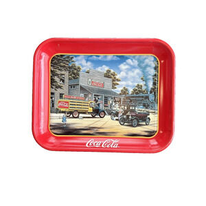 Coca Cola Metal Tray 1997 Pamela Renfro